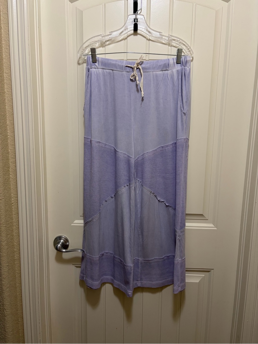 Lavender Tiered Maxi crop pants